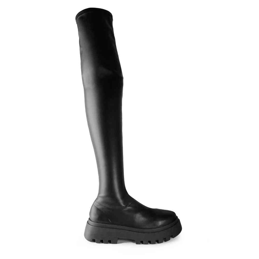 Altercore - Tavon Bottes cuissardes à plateforme - Noir